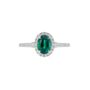 Rosalind Created Emerald And Lab Grown Diamond Ring, thumbnail 10 of 12