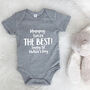 Mummy You're The Best Personalised Babygrow, thumbnail 3 of 8