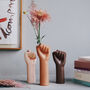 Ceramic Girl Power Fist Vase, thumbnail 1 of 4