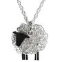 Silver Sheep Pendant And Chain Facing Left, thumbnail 1 of 3