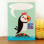 Personalised Bubble Puffin Card, thumbnail 5 of 5