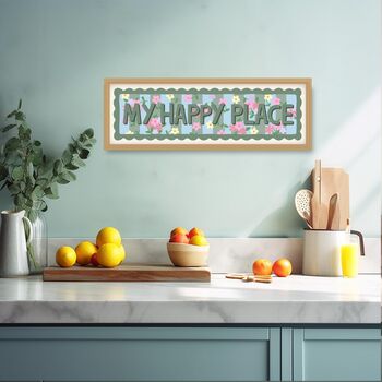 Framed My Happy Place Print, 6 of 9