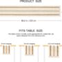 Splicing Cotton Table Runner, thumbnail 6 of 7