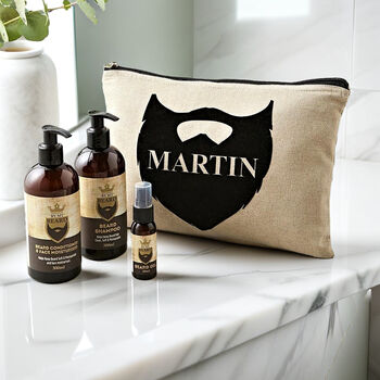 Personalised Name Only Beard Kit, 2 of 3