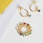 Birthstone Petite Hoops In 18ct Gold Vermeil Plated, thumbnail 3 of 8