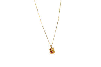 Real Ruby Gold Vermeil Plated Necklace July Birthstone, 7 of 10