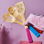 Personalised Coloured Wooden Spoon Set, thumbnail 1 of 2
