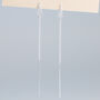 Sterling Silver Loop Through Threader Earrings, thumbnail 2 of 4