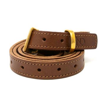 Leather Multiple Size Skinny Belt, 11 of 12