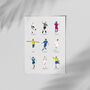 Football Legends Collection Poster, thumbnail 2 of 4