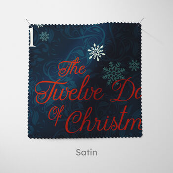 Blue 12 Days Of Christmas Cushion, 6 of 7