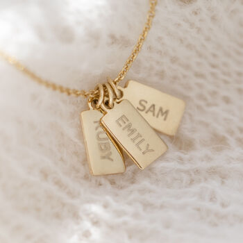 Personalised Tiny Tag Necklace, 3 of 10