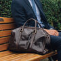 Personalised Small Leather Travel Bag 'Flero Small', thumbnail 10 of 12