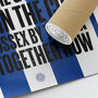 Brighton And Hove Albion 'Sussex' Football Song Print, thumbnail 3 of 3