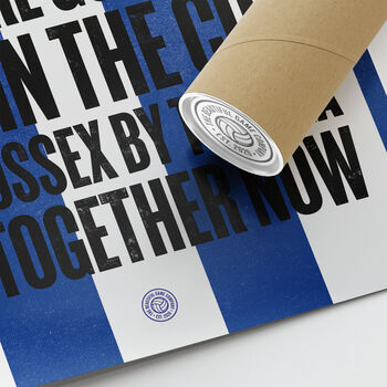 Brighton And Hove Albion 'Sussex' Football Song Print, 3 of 3