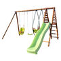 Colza Wooden Swing Set With Slide, thumbnail 4 of 11
