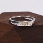 Sterling Silver Moon And Star Ring With Gold Plating, thumbnail 5 of 10