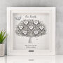 3D Personalised Grandchildren Family Tree Print In Six Colours, thumbnail 7 of 12