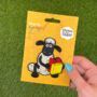 Shaun The Sheep Shaun With Present Sew On Patch, thumbnail 1 of 2