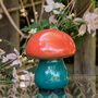 Orange And Blue Ombre Mushroom Table Lamps, thumbnail 1 of 2
