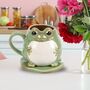 Lucky Frog Mug And Matching Coaster, thumbnail 3 of 8