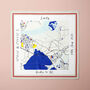 'Where We Began' Mono Colour Pop Location Map Scarf, thumbnail 6 of 12