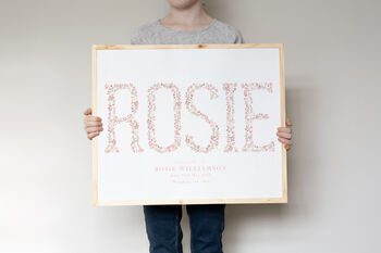 Personalised Name Birth Print, 4 of 7