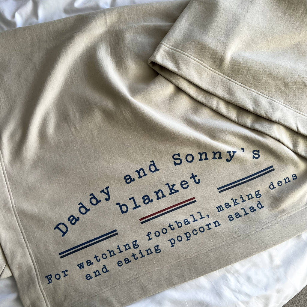Personalised Daddy And Me Blanket, 1 of 2
