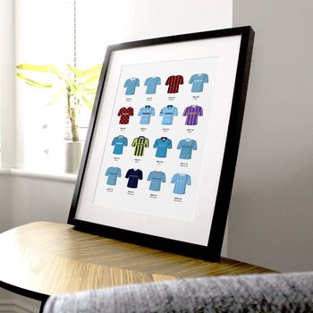 City Classic Retro Kits Team Print, 2 of 4