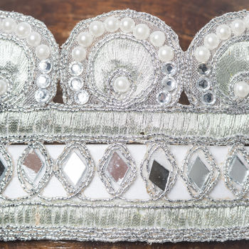 Silvie Silver Embellished Children's Crown, 3 of 4
