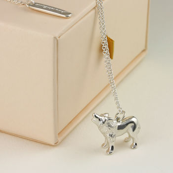 Personalised Wolf Necklace, 2 of 9