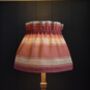Dolly Pink Striped Gathered Scrunchie Lampshade, thumbnail 2 of 3