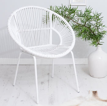 Bamboo Tub Chair Choose White Or Natural, 8 of 12