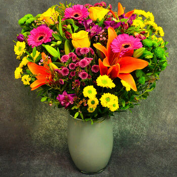 Vibrant Hand Tied Fresh Flower Bouquet, 7 of 8