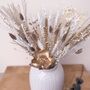 White And Gold Christmas Dried Flower Arrangement, thumbnail 3 of 3