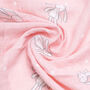 Extra Large Pink Bunny Bamboo Muslin, thumbnail 6 of 7