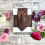 Navy And Copper Paisley Wedding Tie Set, thumbnail 4 of 6