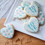 Valentine's Hearts Biscuits Gift Box, Eight Pieces, thumbnail 1 of 6