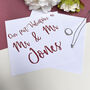 First Valentine's Day As Mr And Mrs Card, thumbnail 4 of 4