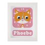 Personalised Childrens Ginger Cat Clock, thumbnail 8 of 9