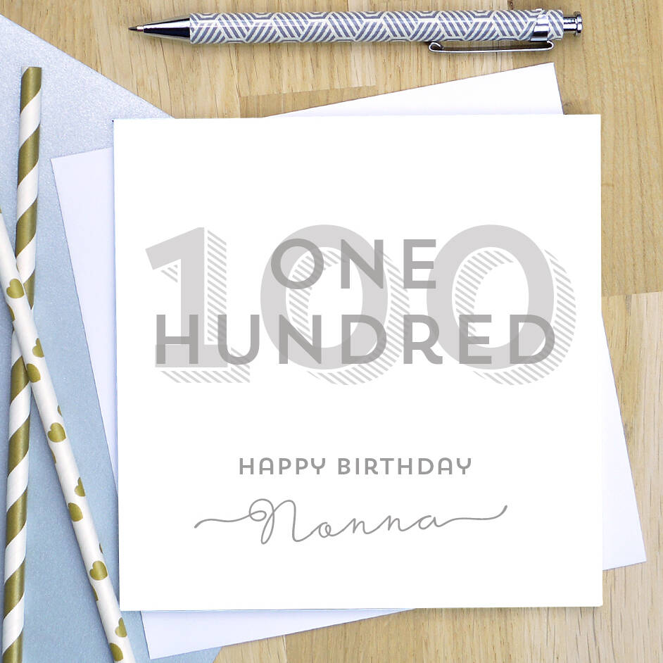 Image of 100th Birthday Card