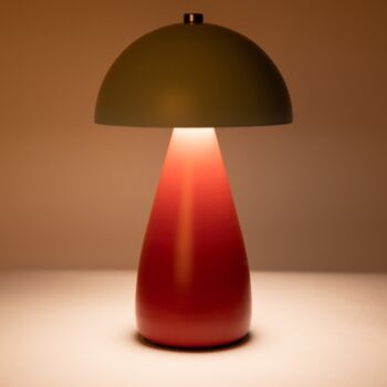 Mint Red Mushroom Rechargeable Lamp, 4 of 4