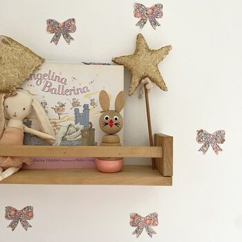 Liberty Fabric Bow Wall Stickers, 6 of 11