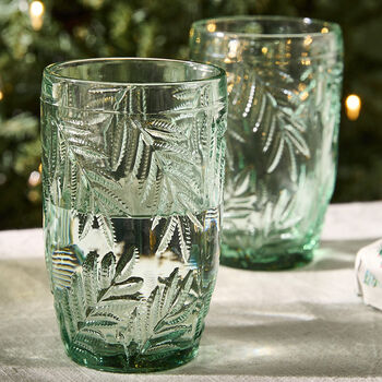 Set Of Four Laurier Green Highball Glasses, 3 of 5