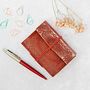 Handmade Mini Distressed Or Embossed Leather Notebook, thumbnail 2 of 8