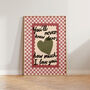 How Much I Love You Checkered Nursery Print, thumbnail 5 of 12