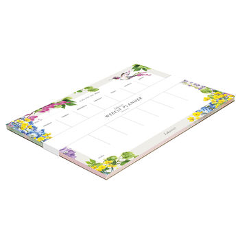 Weekly Planner Featuring Botanical Hummingbird, 2 of 2