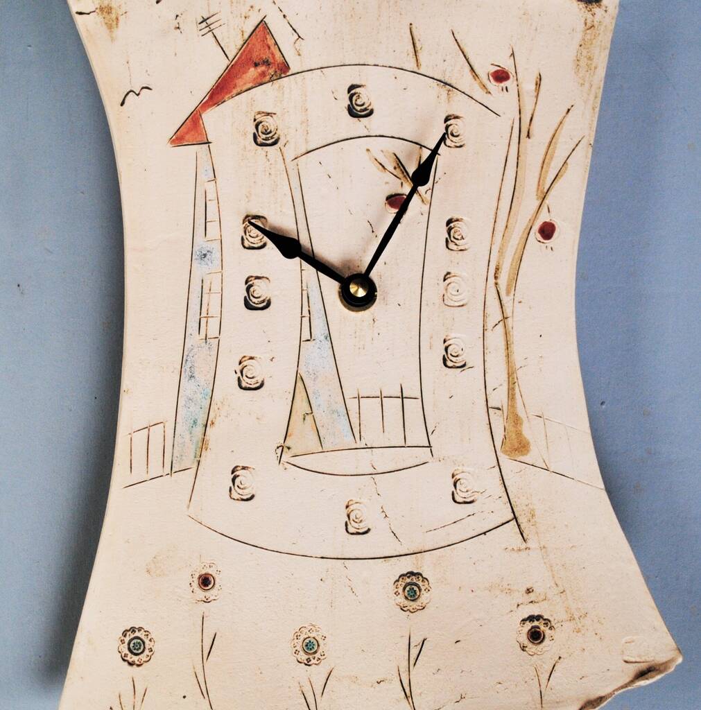 Pendulum Wall Clock House Design By IGstudio Ceramics