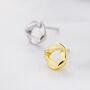 Sterling Silver Tiny Mobius Strip Stud Earrings, thumbnail 5 of 12