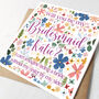 Personalised Will You Be My Bridesmaid Card, thumbnail 1 of 2